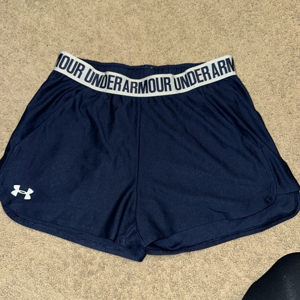 Navy Under Armor Shorts with pockets